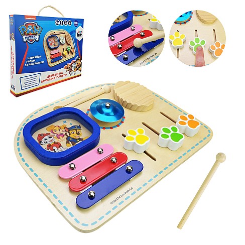 Іграшка дерев'яна KidsHits Paw Patrol арт. KH20/041  музична дошка кор. 27,5*3,5*22,5 см