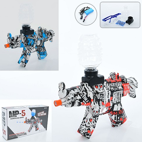 Автомат CZ02 (12шт) акум, 27см, водяні кулі, окуляри, USBзарядне, 2 види, в кор-ці, 30,5-17-7см