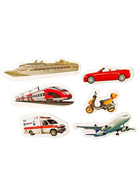 Набір магнітів (6шт) Транспорт  ML4032-28