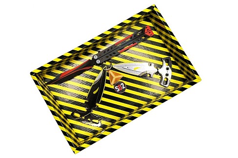 BOX Сувенірний  МЕТЕЛИК BLACK WIDOW &amp; HARMONY daggers"  SO2-11-B"