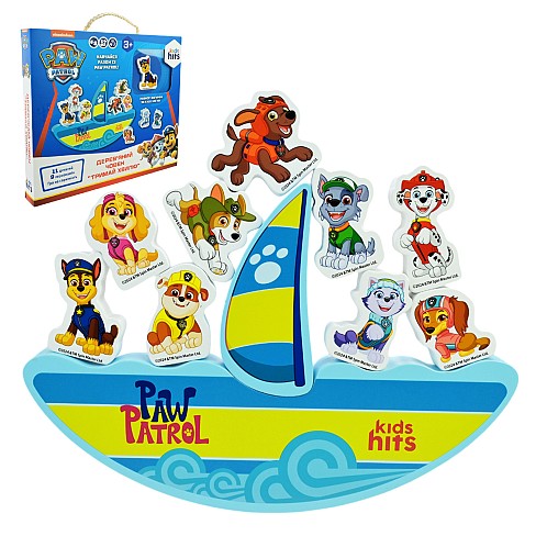 Іграшка дерев'яна KidsHits Paw Patrol арт. KH20/048  баланс у короб. 26,5*3*23 см