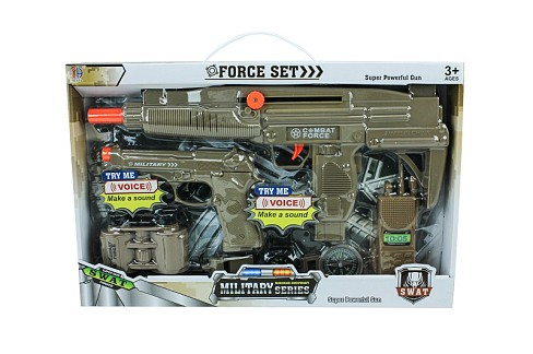 Військовий набір арт. CH830A-3 (60шт/2)   зброя+асесуари, короб. 42*28,5*5