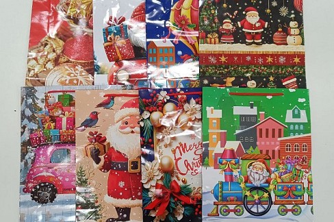 Пакет Новорічний 26*32*9см. Горизонтальний(12/960) RS-0441