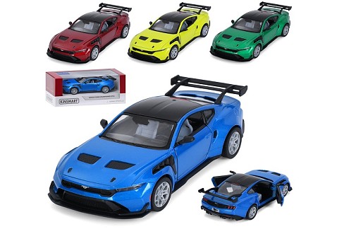 Машина KT5489W (24шт) інерція, метал, 1:38, 12,5см, відчиняються двері, гумові колеса, 4 кольори, в