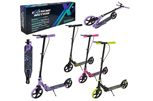 Самокат міський 2-х коліс.  арт. SC2622 (6шт)  сталевий,колеса 200 мм,гальмо 4 кольори короб.74*12*2