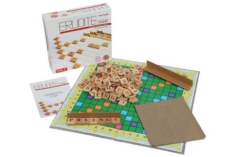 Гра настільна ERUDITE" (Ерудит три мови)  Ар0466"