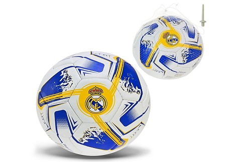 М'яч футбол. арт. FP108 (30шт) REAL MADRID  №5, PU 420 грам, 32 панелі,Пакістан,сітка+голка у компле