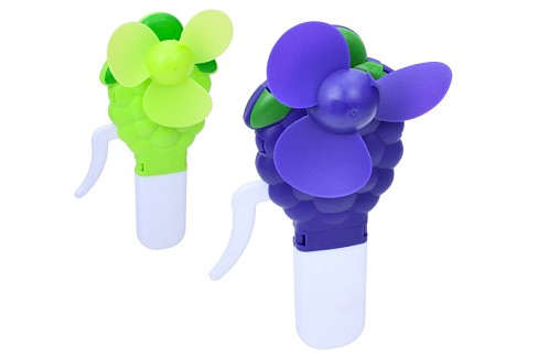 Вентилятор MK 5303 (250шт) виноград, механіч, 14см, 2кольори, в пакеті, 11-19-3см