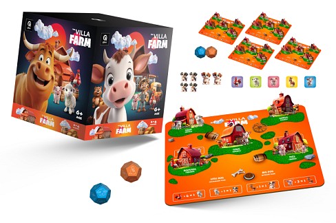 Настільна гра QB701-006 The Villa Farm" дерев'яна qbee"