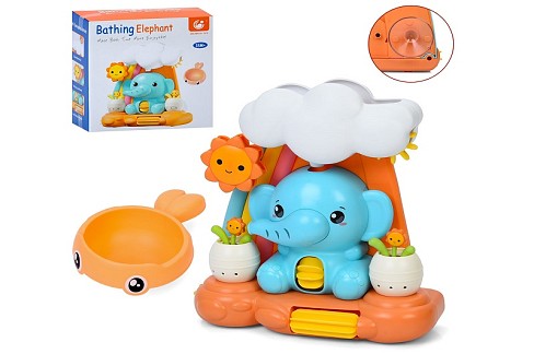 Водоспад 9930A (36шт) гра для купання, слон, 22-20-8см, присоски, лійка, в кор-ці, 20,5-22-9см