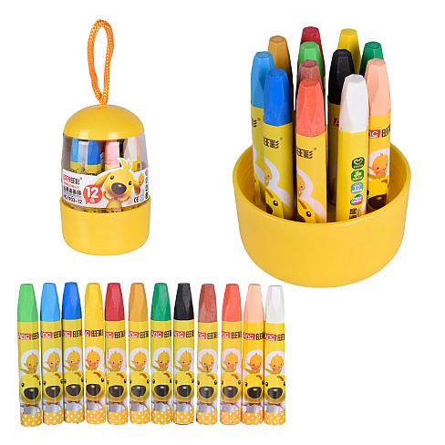 Набір воскової крейди арт.CE150407 (144шт/12) у наборі 12 кольорів,  р-р крейди 7,2 см, упаковка 6*1