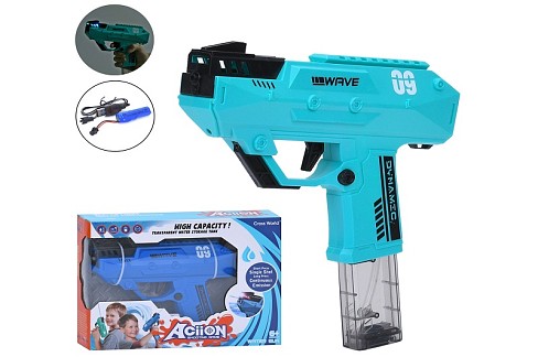 Водяний автомат 78829 (18шт) акум, 22,5см, світло, USBзарядне, 2 кольори, в кор-ці, 31-22-6см