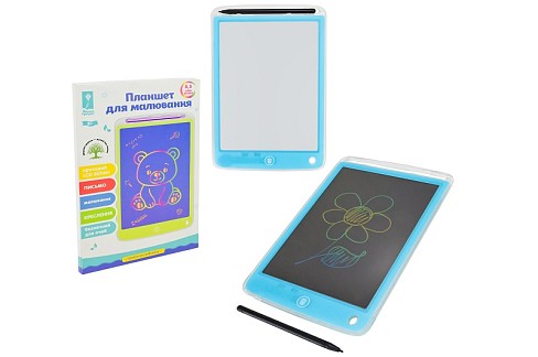 Планшет для малювання LCD Грайся та навчайся арт. PL7062 (100шт) екран 8,5 у короб. 15*11*23см"