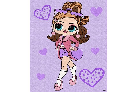 Картина по номерах  для дітей L.O.L. Surprise! Tweens Fancy Gurl" 30х40см  KHO6284"