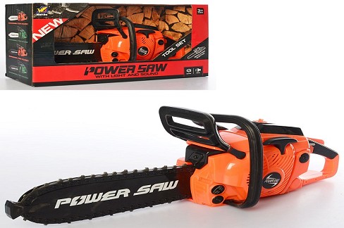 Бензопила 193C1 (24шт) пила, 41см, звук,подвижная лента, на бат-ке, в кор-ке, 40-21-11см