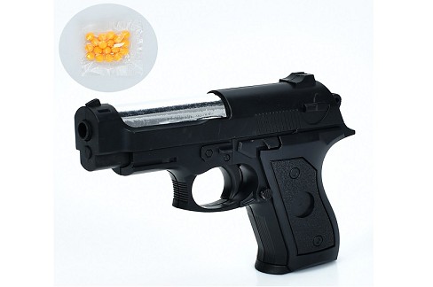 Пістолет 389 (240шт) 13см, пластикові кулі, у пакеті, 13-16-3см