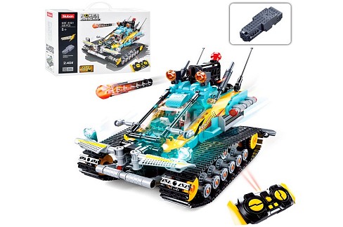 Конструктор SLUBAN M38-B1021 (12шт) транспорт, 530дет, на радіоуправлінні 2.4G, акум, в кор-ці, 38-2