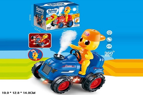 Машинка муз.  арт. HG788-4 (60шт/2) батар, 2 кольори мікс, з паром, короб.19*12,8*14см.