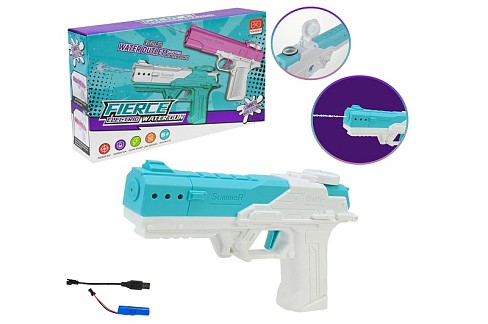 Водяний пістолет арт. 7212-2B (120шт)  електричний на аккум.батарейці,22,5 см, 60 мл у кор