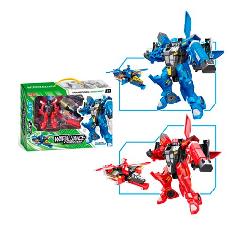 Трансформер BF-1114 (30шт) робот 11,5см+вертоліт, 2 кольори, в кор-ці, 35,5-23,5-6,5см