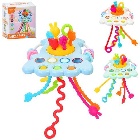 Гра 4208 (72шт) 18см, логічна, текстурна, сенсорна, прорізувач, рухливі деталі, м'яки кнопки, рухлив