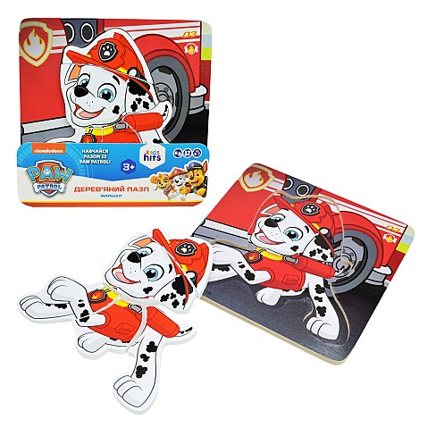 Іграшка дерев'яна KidsHits Paw Patrol арт. KH20/054  пазли-вкладиші у плівці 14,8*14,8*0,6 см