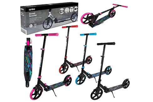 Самокат міський 2-х коліс.  арт. SC2626 (6шт)  алюміній,колеса 200 мм,гальмо 4 кольори короб.76*12*2