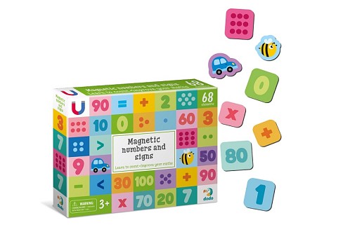 Магнітні цифри і знаки. Великий набір  До200274