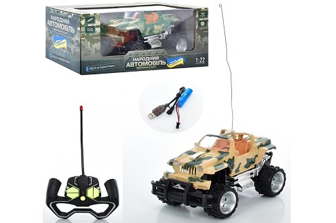 Джип M 4967 (18шт)17см, р/в, аккум,USB зарядка, 1:22,аморт,гум.кол, 2кол, в кор-ці, 25-13,5-11,3см