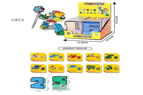 Трансформер арт. 188-46Y УПАК10шт, 10шт у дисплей боксі 13,8*19,4*14,2см