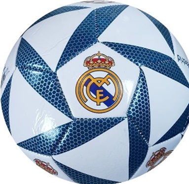 Іграшка м'яч футбольний арт. FP088  REAL №5, PU 420 грам, 32 панелі,Пакістан,сітка+голка в комплекті