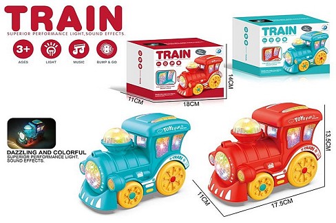 Потяг муз. арт. JYD2007A-1 (72шт/2)батар, звук, світло, 2 кольори мікс, р-р17,5*11*13,5см, короб.20*