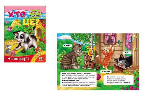 Книга КА5 Хто це? На подвір'ї" (укр)/20 Пег0539"