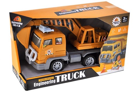 Машина з краном 998A-11 інерційна в коробці р.28,5x11,5x17 см