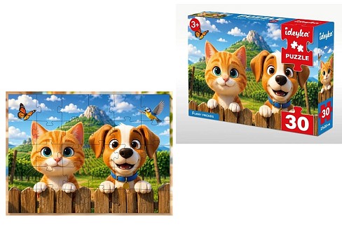 Гра-головоломка. Пазл Пухнасті друзі, 30 елементів  LP30-011