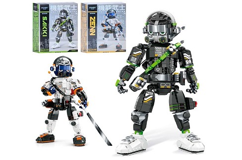 Конструктор W9005-06 (6шт) робот, 35см, 2 види, в кор-ці, 28,5-40-12см