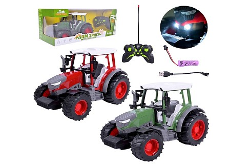 Трактор р/к арт.1188F акум, 2 кольори. USB-зярядний пристрій, короб. 41*17*16см