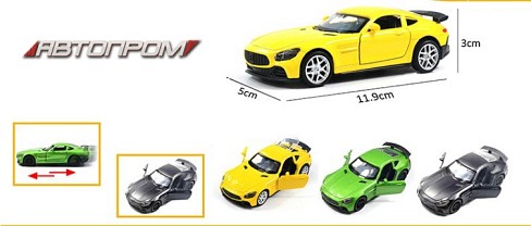 Машина мет. АВТОПРОМ арт. AP74108 (48шт) 1:32,3 кольора,відкр.двері,короб.16,5*7,5*7,5см