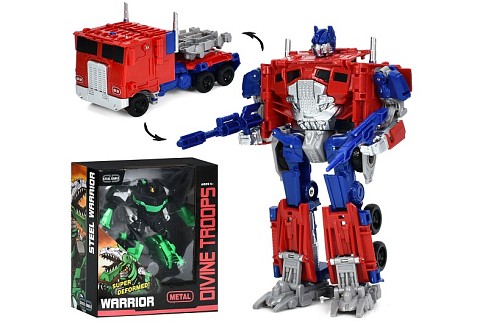 Трансформер 8108-10 (18шт) TF, робот 20см, 2 види (трейлер, динозавр), метал+пластик, в кор-ці, 22-2