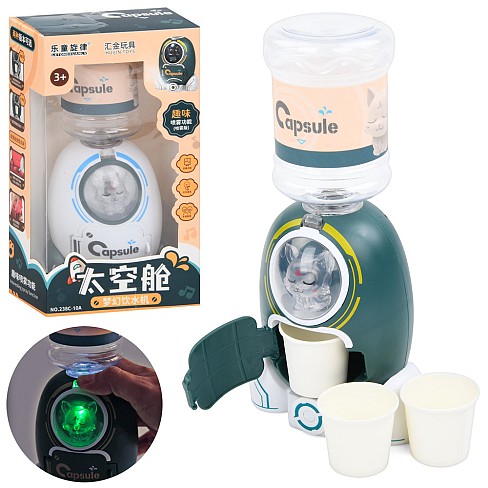 Побутова техніка 88556 (60шт) кулер, 24см, звук, світло, склянки 3шт, 2 кольори, на бат-ці, в кор-ці