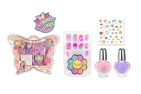 Набір для манікюру арт. ZR-43B (144шт/2)  нігті, лак для нігтів, наліпки, у слюді 29,5*3,5*22,5 см