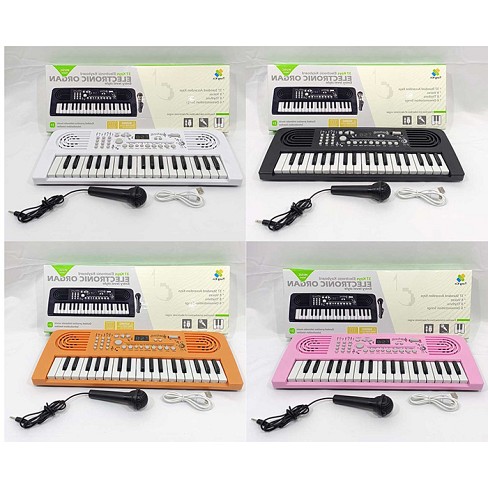 Синтезатор TX-379-B-F-H (24шт) 37клавіш, 43-17см, мікрофон, запис, музика, звуки тварин, регулятор г