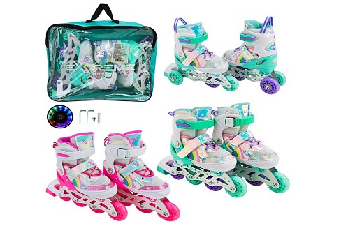 Роликові ковзани арт. RL25431  розмір M (34-37) колеса PU 1 світло