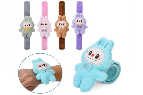 Браслет Bra0436 (140шт) LBB, 24см, фігурка/монстр 10см, плюш, 5 кольорів, у пакеті, 10-24-3см