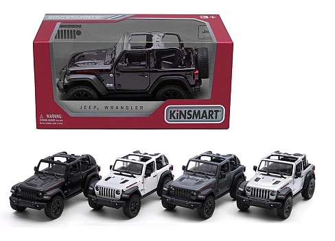 Модель джип JEEP WRANGLER 5'' KT5412WH open top метал.інерц.відкр.дв.4кол.кор./96/