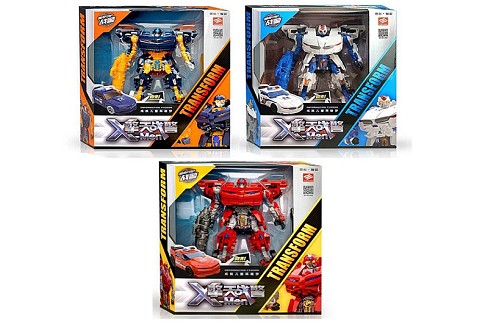 Трансформер JJ707A-B-C (18шт) робот 24см+машина, зброя, 3 види, в кор-ці, 28-36-12см