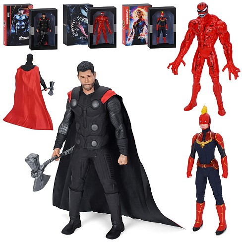 Фігурки для гри JQ444-TS999-LS888 (12шт) AV, супергерой, від 30,5см, рухливі деталі, 3 види, в кор-ц