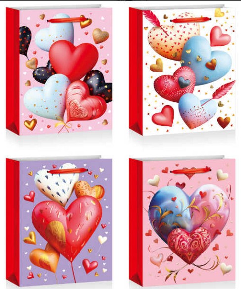 Пакет подарунковий C 75735 (480) 4 види, СЕРЕДНІЙ, МІКС ВИДІВ