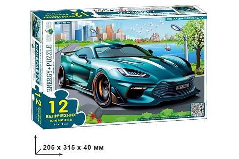 Гра-пазл Супер авто" 12 в кор.  Ен2036"