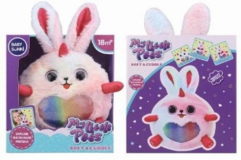 Іграшка м'яка інтерактивна арт. 1929-1 зайка у кор. 22,5*14*25см